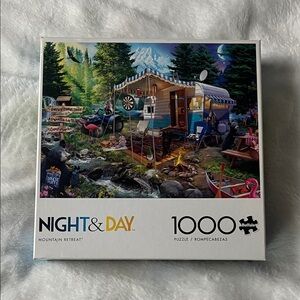 Buffalo David Bitton Night & Day Mountain Retreat Puzzle - 1000 Pieces